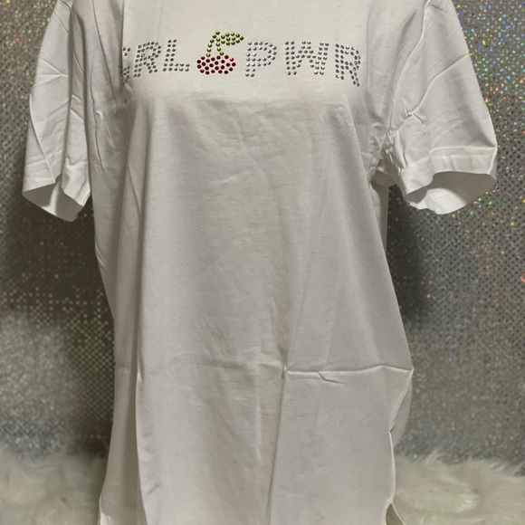 🍒 New Victoria Secret Pink Bling Cherry Tee & High Waisted Legging Set 🍒 - Picture 8 of 12